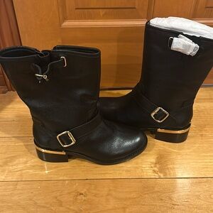 Brand new, never worn Vince Camuto Black Butter Calf boots 8W